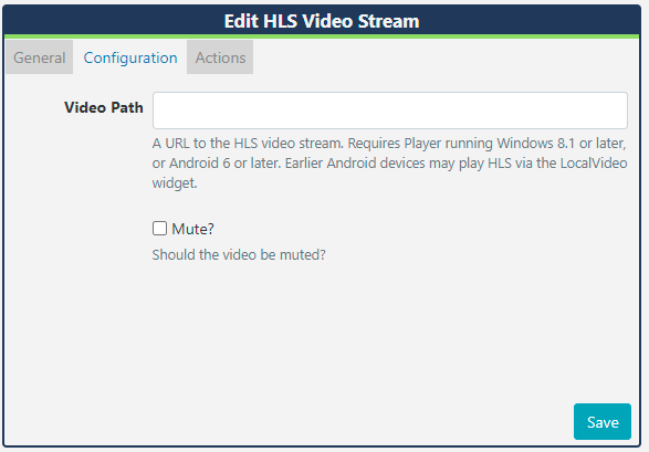 Add HLS Video Stream