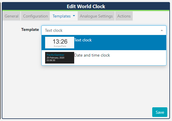 World Clock Templates