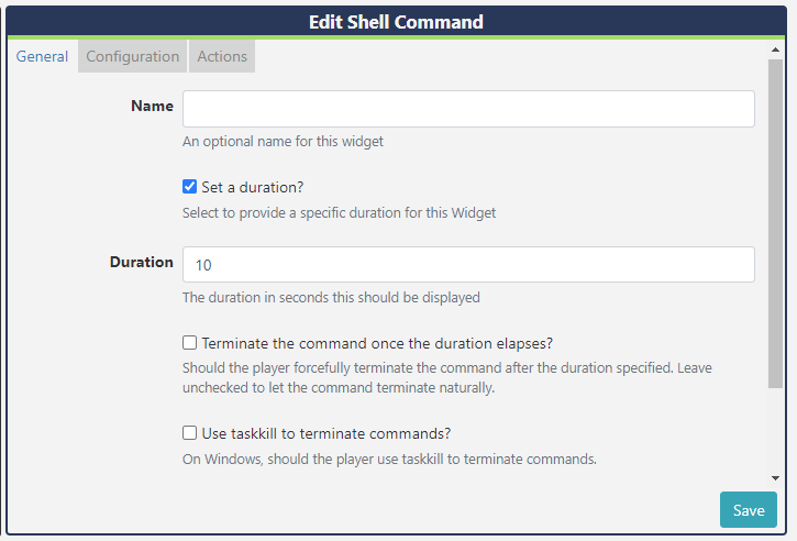 Shell Command Duration